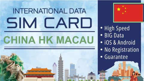 Sim Card China Hong Kong Macau Data Plan - Tourist Simcard Internet Travel Package - Daily Data