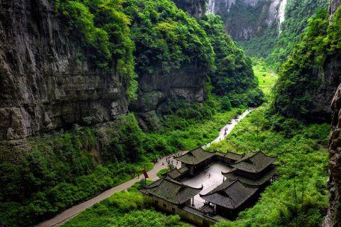 Three Natural Bridges Admission Ticket + Chongqing-Wulong Round-trip Shuttle Bus