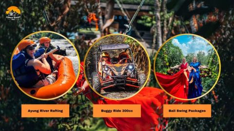Ubud: Dune Buggy ATV Ride, Ayung River Rafting Trip, and Bali Jungle Swing with Lunch