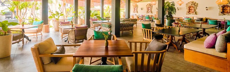 Standing Stones Beach Restaurant at The Royal Purnama Luxury Villas