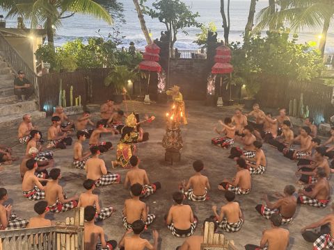 Kecak at Tanah Lot Temple