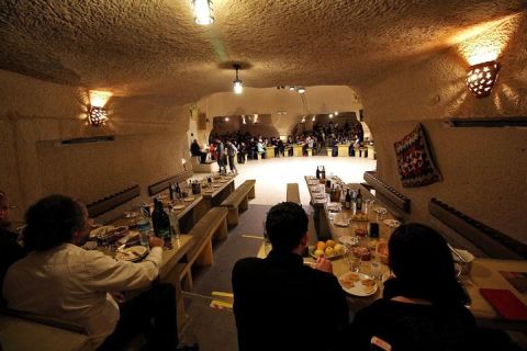 Turkish Night at Cave Restaurant with Dinner and Drinks