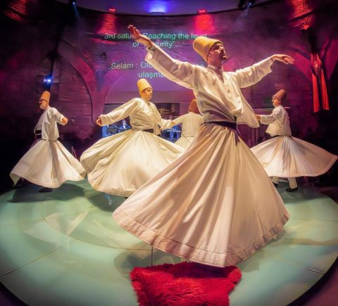 Istanbul: Hodjapasha Whirling Dervishes Show & Exhibition