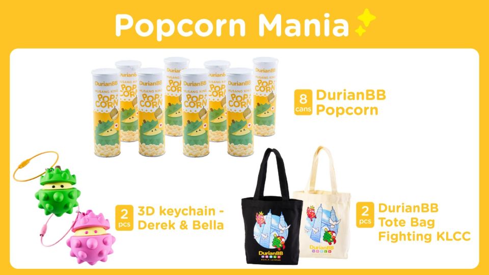 DurianBB Bundle set 1 –  Popcorn Mania Bundle