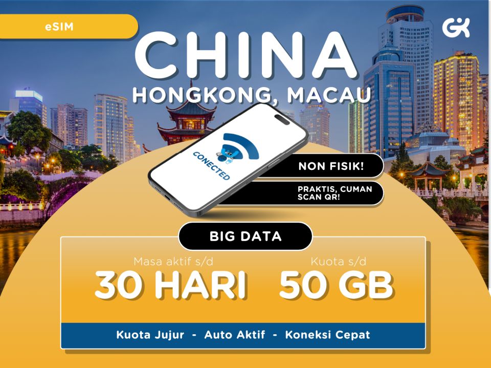eSIM Tiongkok