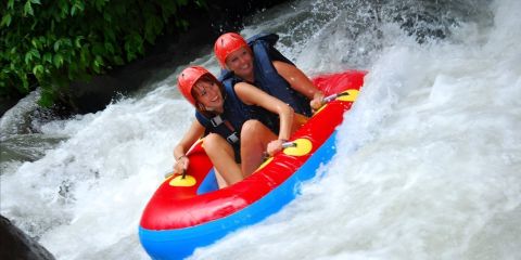Ubud Tranquil Thrill of Pakerisan Lazy River Tubing in Bali