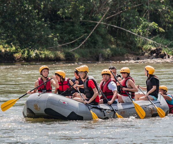 Kiulu Water Rafting, Tamparuli Suspension Bridge & Likas City Mosque Half Day Tour with Lunch (Level 1 -2)