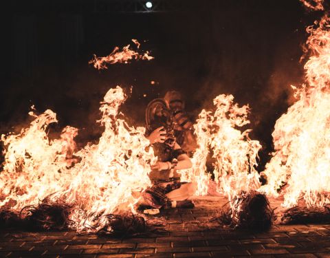 Fire Kecak Dance Pandawa Beach